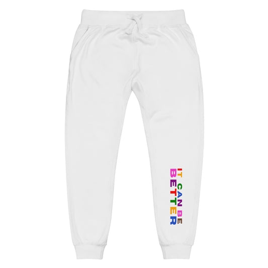 *it can be better* - rainbow - Unisex fleece sweatpants