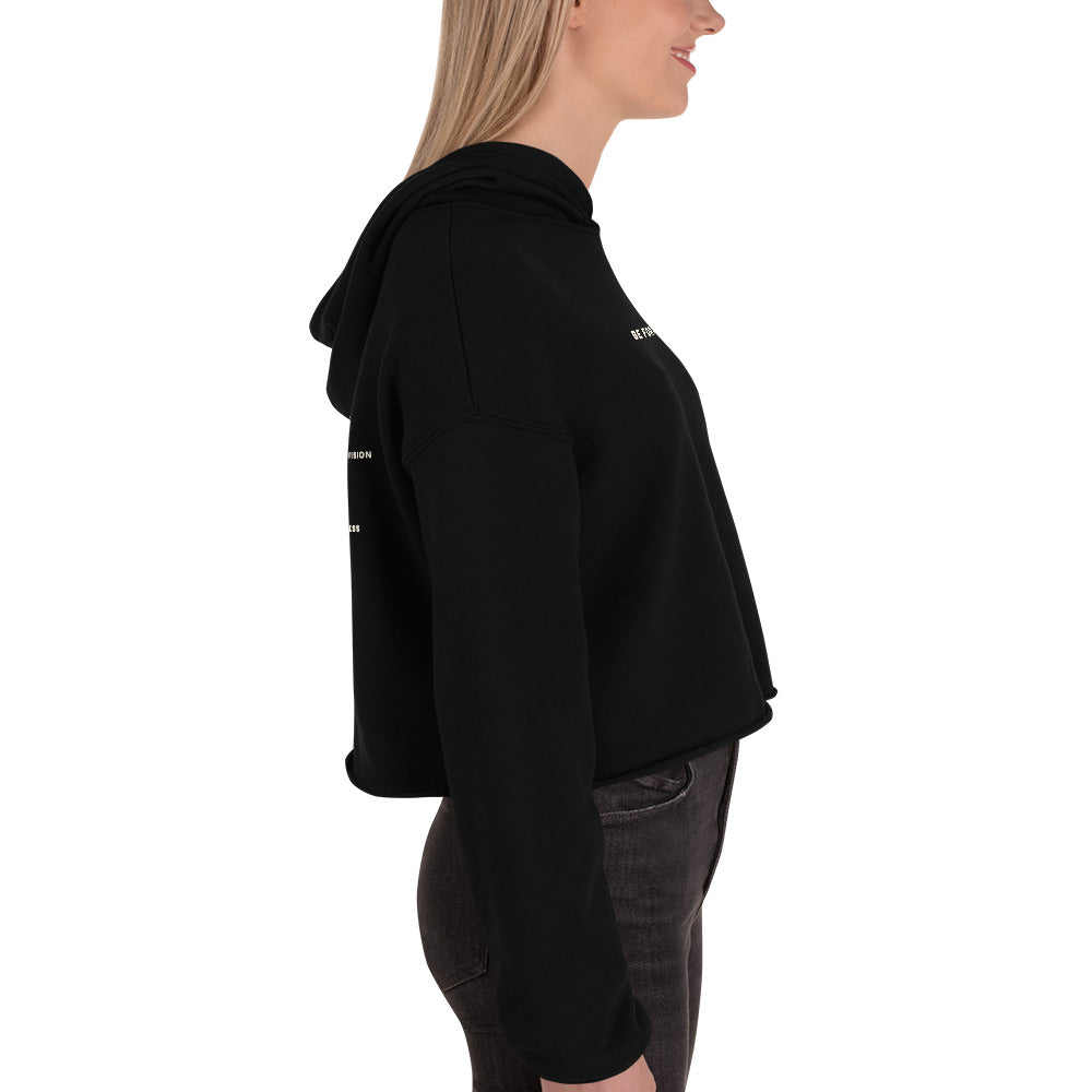 *be for real* - Crop Hoodie