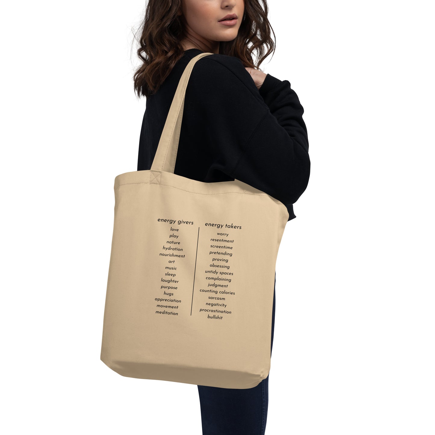 *energy budget* - eco tote bag