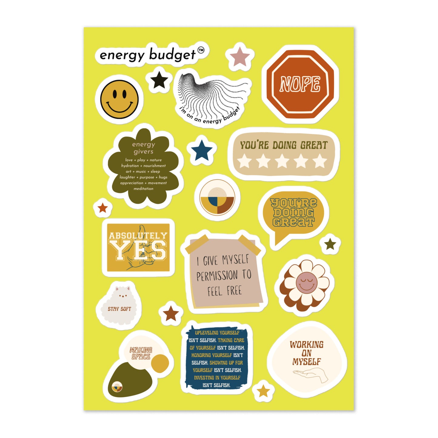*you're doing great* - sticker sheet