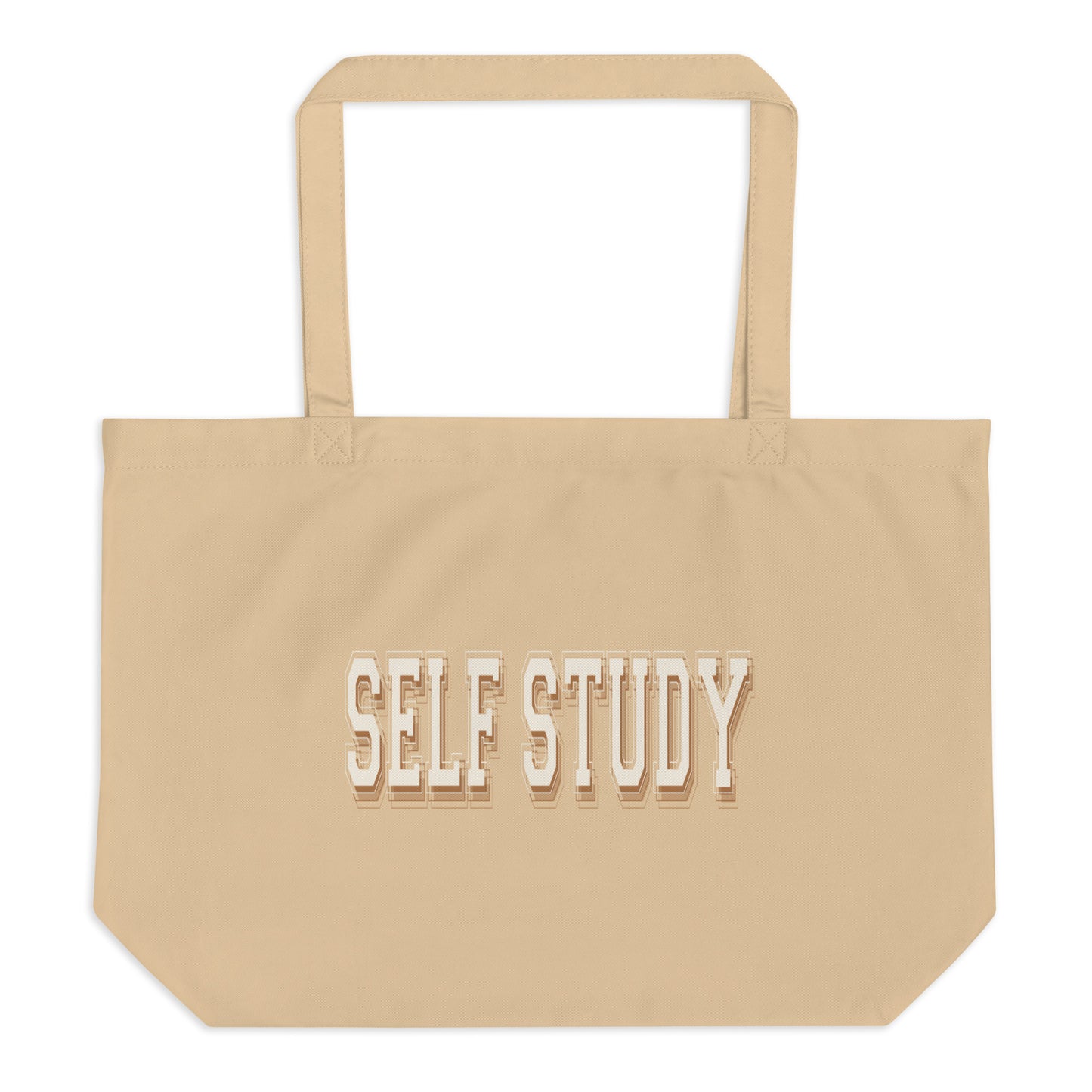 *self study* - large organic tote bag