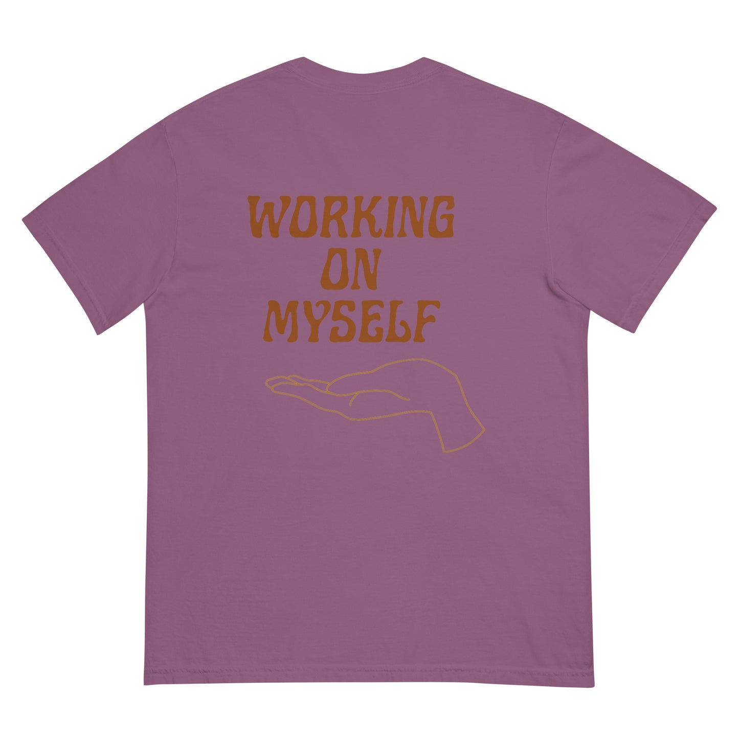 *working on myself* - comfort colors garment-dyed heavyweight t-shirt