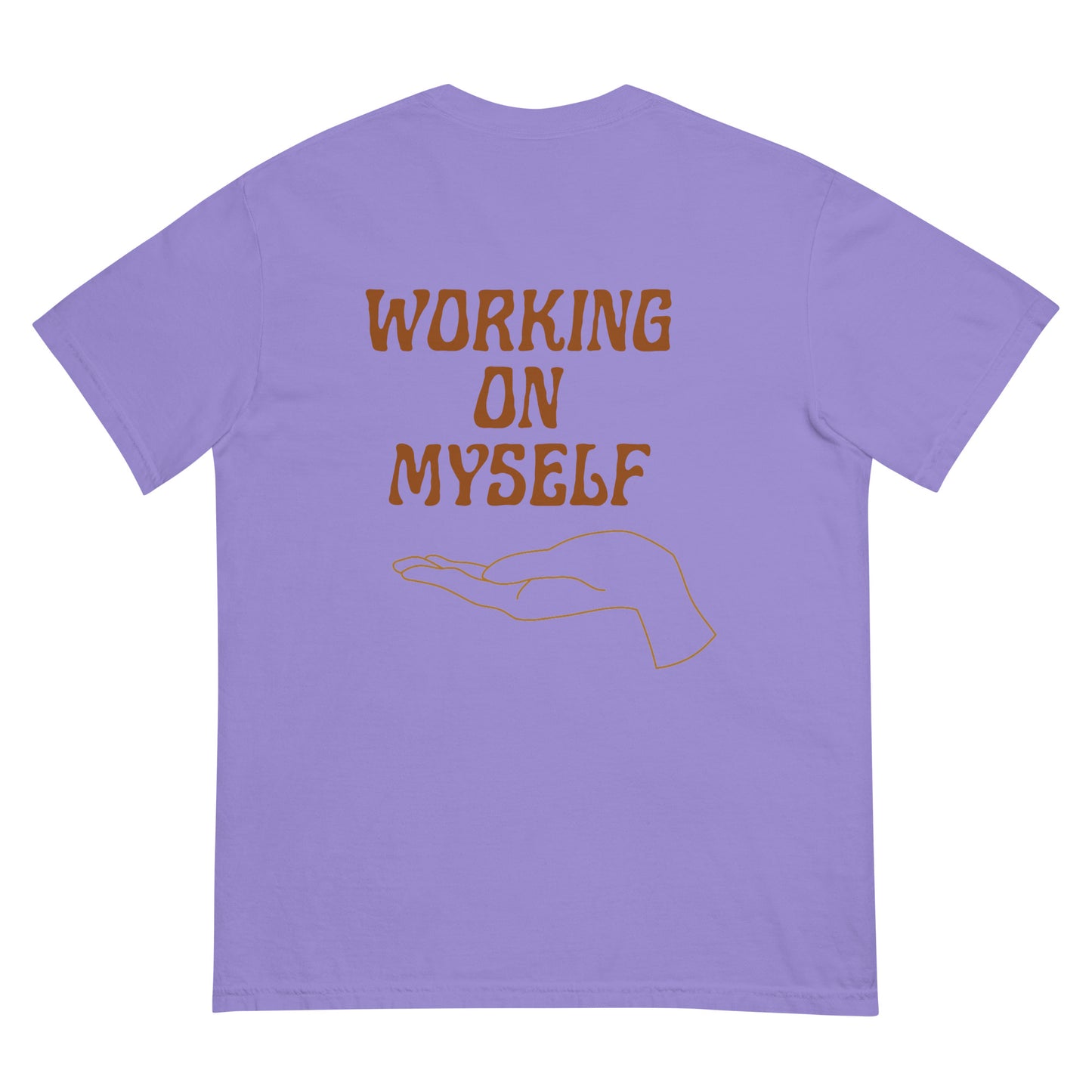 *working on myself* - comfort colors garment-dyed heavyweight t-shirt