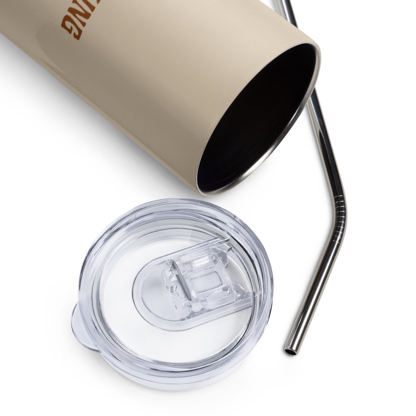 *working on myself* - stainless steel tumbler