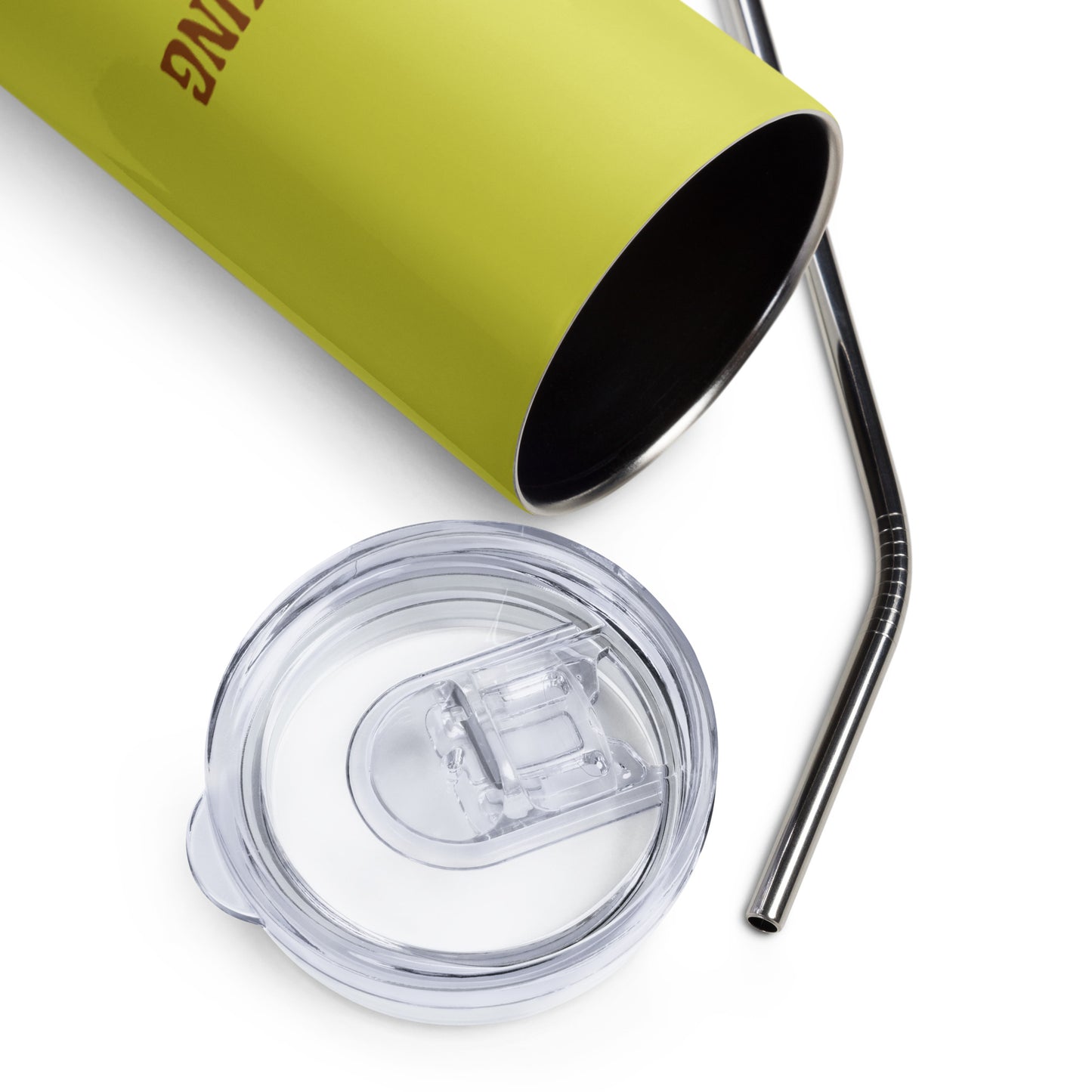 *working on myself* - stainless steel tumbler