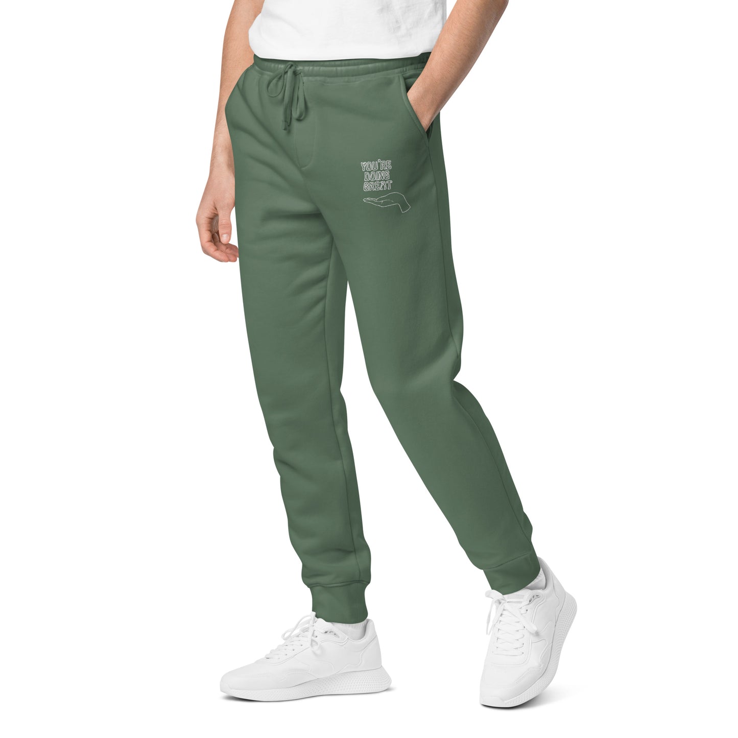 *you're doing great* - unisex pigment-dyed sweatpants