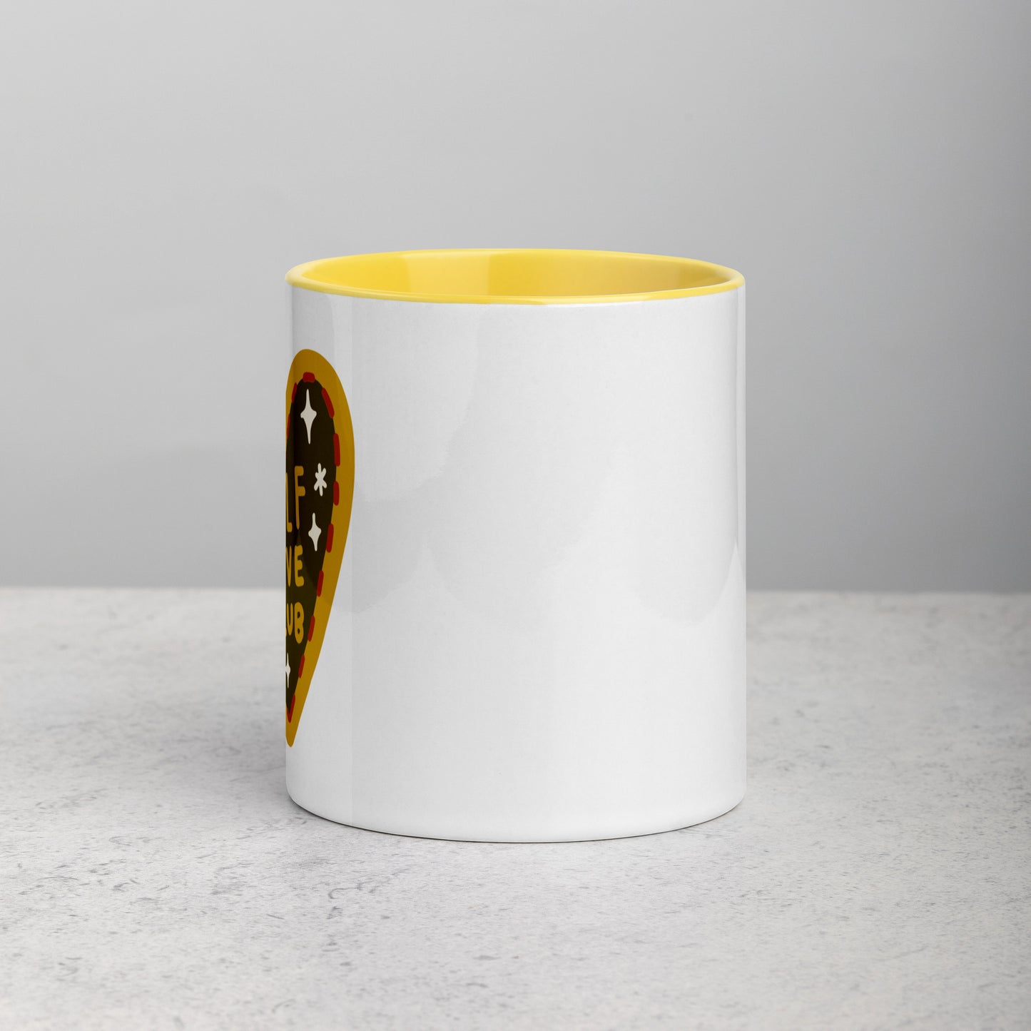 *self love club* - mug with color inside