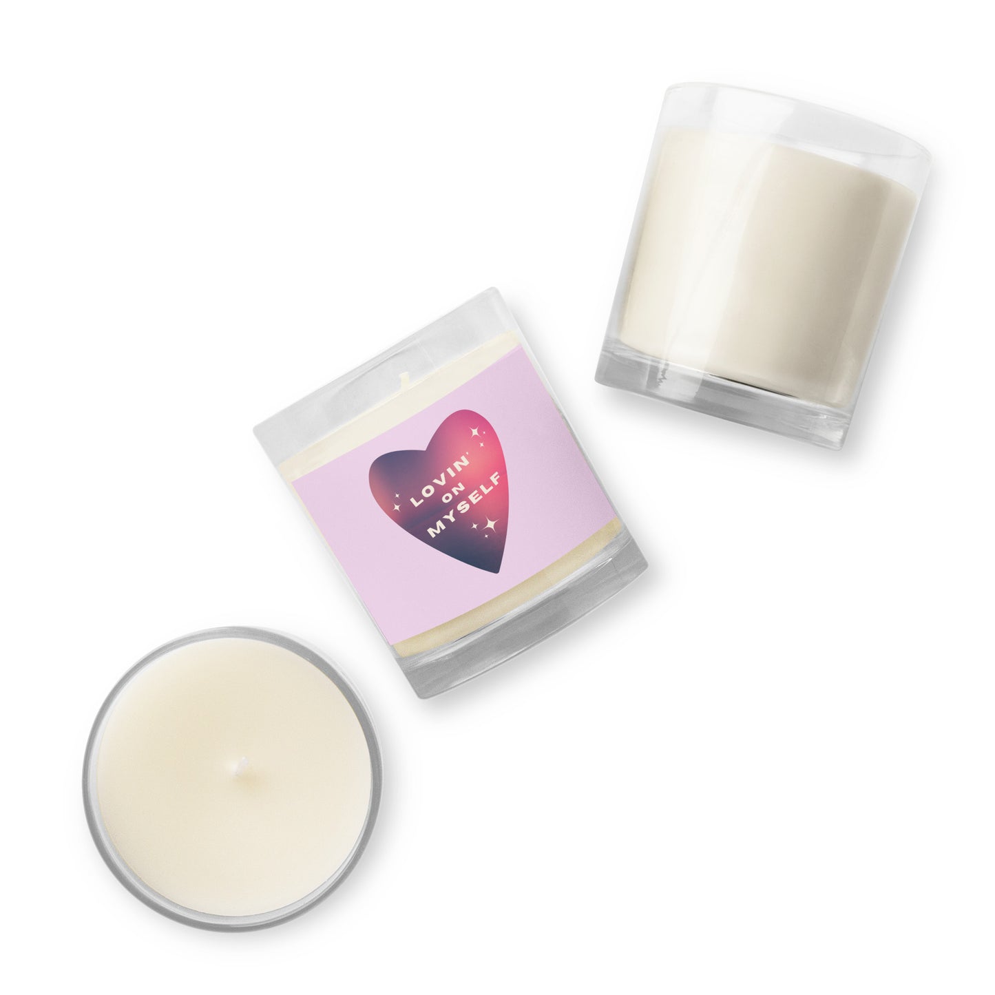 *lovin'* - glass jar soy wax candle