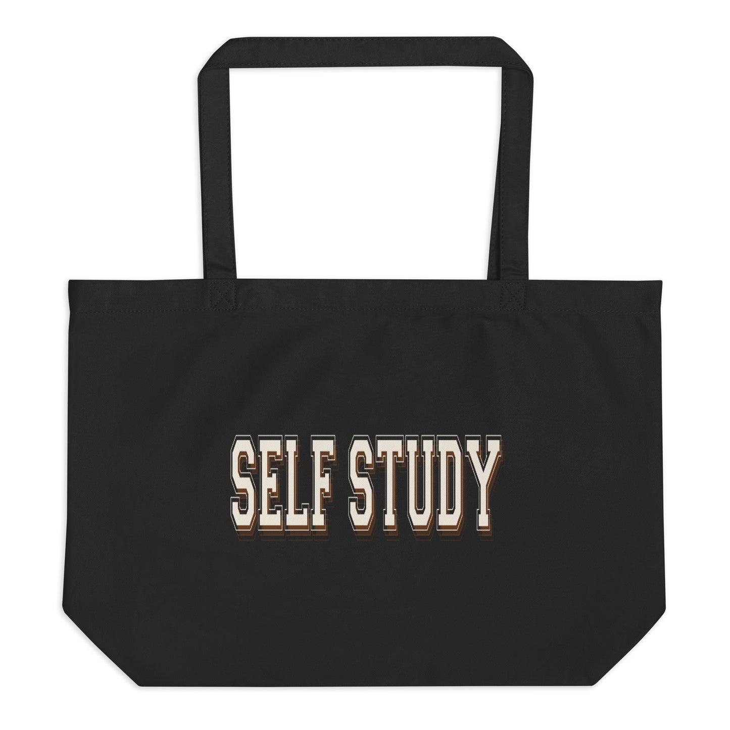 *self study* - large organic tote bag