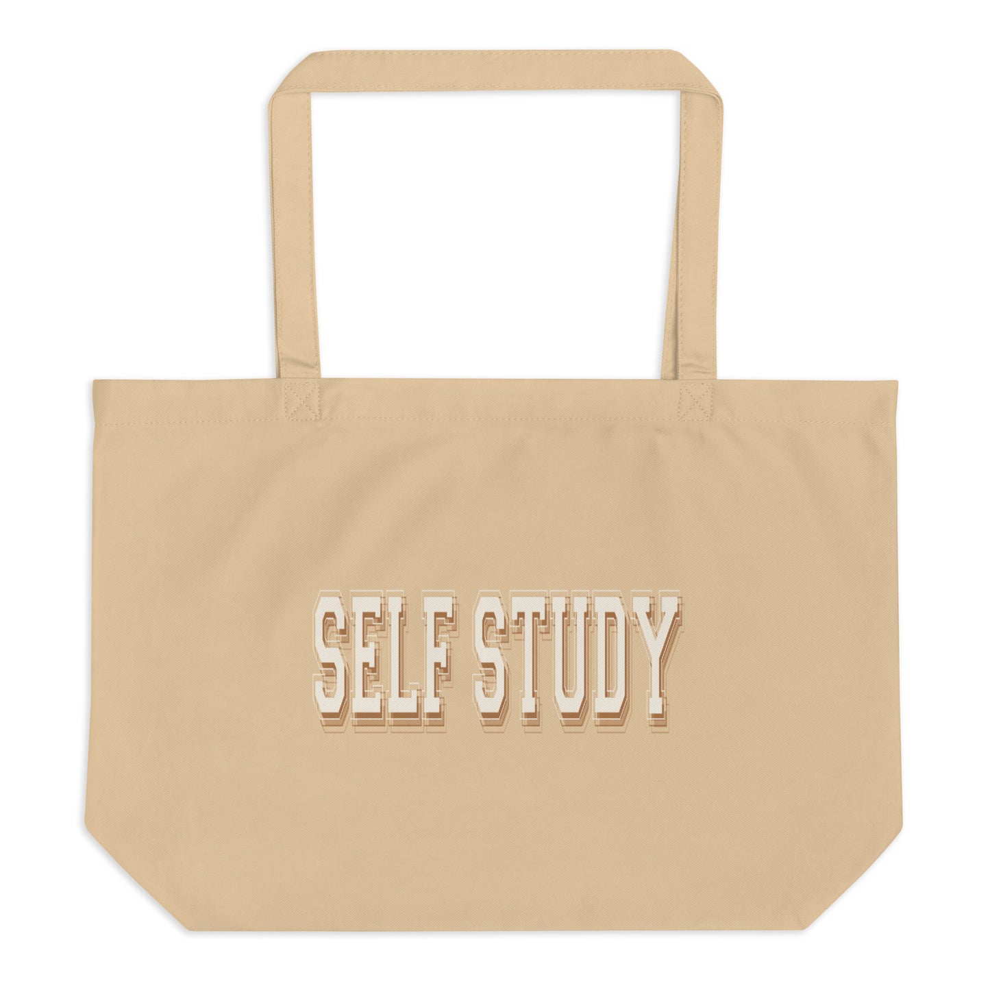 *self study* - large organic tote bag