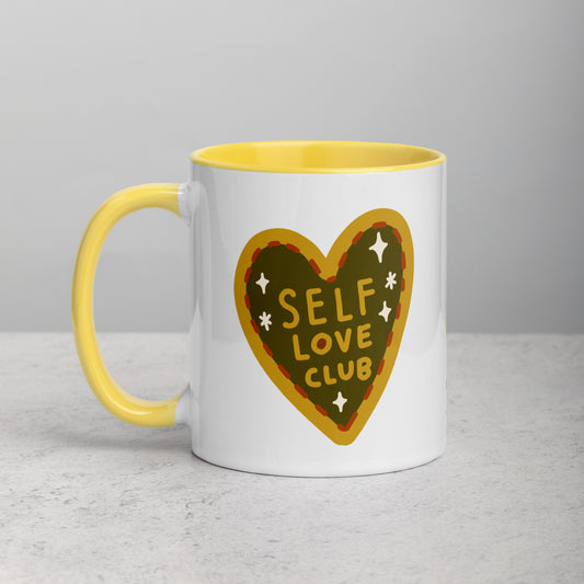 *self love club* - mug with color inside